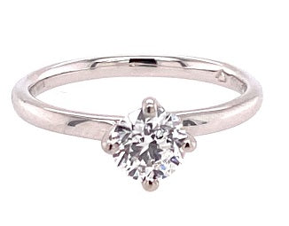 Platinum D/SI1 Diamond Solitaire Ring RN6691