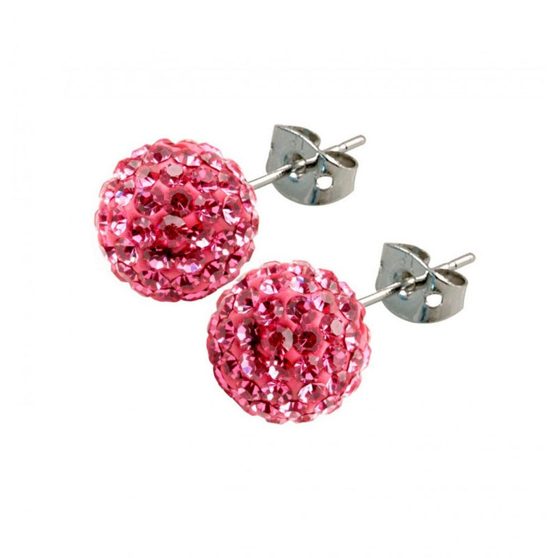 Tresor Paris 10mm Pink Earrings 16070
