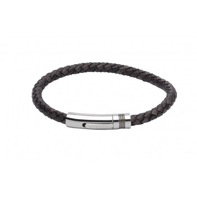 Unique & Co Antique Black Leather Bracelet B345ABL