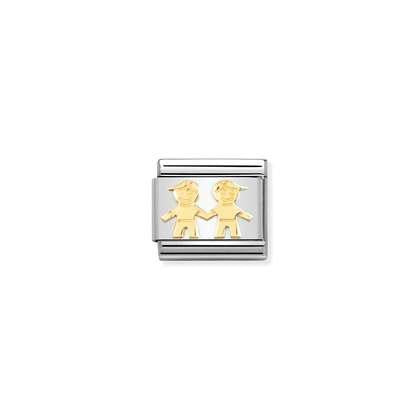 Nomination Gold Brothers Charm 030162/68