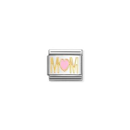 NOMINATION Mum Pink Heart Charm 030272-84