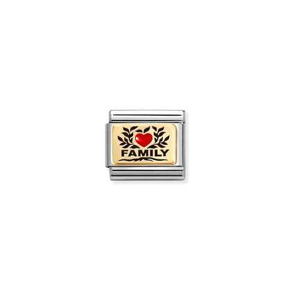 NOMINATION Family Red Heart Charm 030289-07