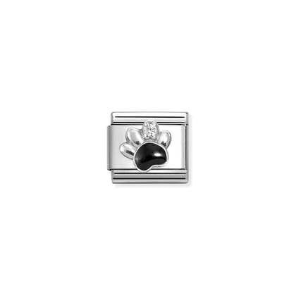 NOMINATION Black Paw CZ Charm 330321-12
