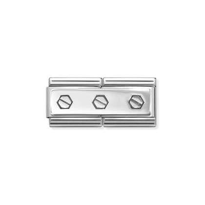 NOMINATION Triple Hex Screws Charm 330710/50