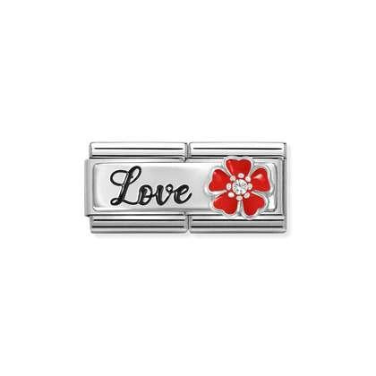 NOMINATION Love with Flower Double Charm 330734-14