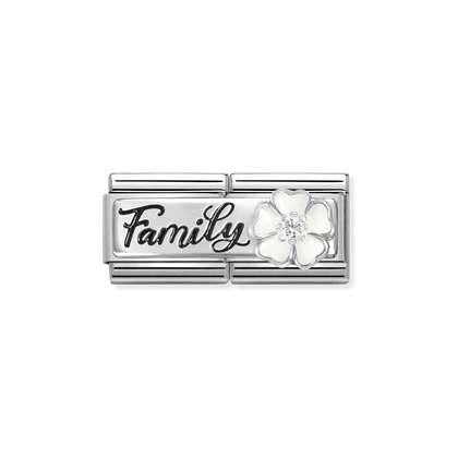 NOMINATION Family with Flower Double Charm 330734-17