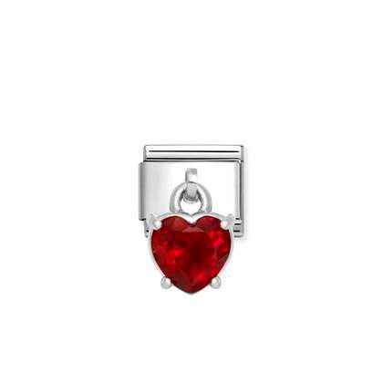 NOMINATION Red Heart CZ Charm 331812/13