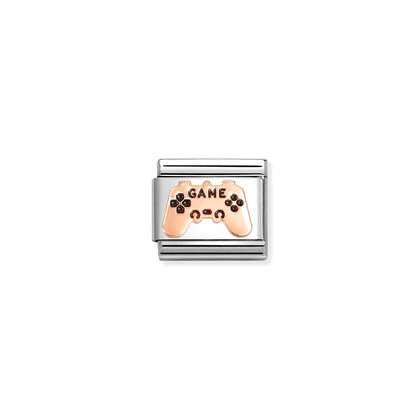Nomination Rose Gold Game Controller Charm 430202-26