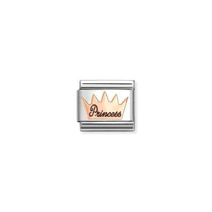 Nomination Rose Gold Princess Crown Charm 430202-34