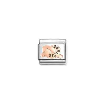 Nomination Rose Gold Sisters Knot Charm 430202-38