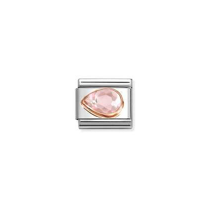 Nomination 9k Rose Gold Pink Left Drop Charm 430605-003
