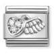 NOMINATION Silver CZ Winged Heart Profile 330304/42