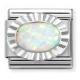 NOMINATION Silver Diamond Oval White Opal 330507/07