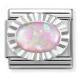 NOMINATION Silver Diamond Oval Pink Opal 330507/38