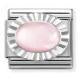 Nomination Silver Diamond Oval Pink Quartz 330507/39