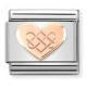 NOMINATION Rose Gold Celtic Knot Heart 430104/38