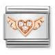 NOMINATION Rose Gold CZ Winged Heart 430305/34